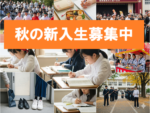 秋の新入生募集中